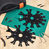 2Pcs Acrylic Perforated Measuring Wheel DIY-WH0750-094-4