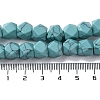 Synthetic Dyad Turquoise Star Cut Round Beads Strands G-M418-C02-01-5