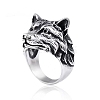 Wolf Zinc Alloy Finger Rings for Men PW-WG8046D-01-4