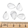 Transparent Teardrop Glass Cabochons GGLA-R024-14x10-5