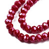 Electroplate Glass Beads Strands EGLA-A034-P8mm-A22-3