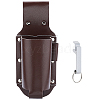 1Pc PU Leather Wine Bottle Cover AJEW-GF0003-88B-1