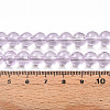 Baking Paint Transparent Glass Beads Strands DGLA-N006-8mm-05-4