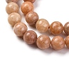 Natural Orange Quartz Beads Strands G-P551-A01-03-4