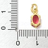 Brass Micro Pave Cubic Zirconia Pendants KK-U050-06G-01-4