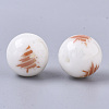 Christmas Opaque Glass Beads EGLA-R113-02A-2