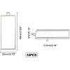 Rack Plating Alloy Rectangle Open Back Bezel Pendants PALLOY-UN0001-12P-FF-2
