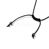 Adjustable Non-magnetic Synthetic Hematite Necklaces NJEW-JN02704-06-4