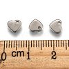 Tarnish Resistant Original Color Heart Charms 304 Stainless Steel Pendants X-STAS-Q073-3