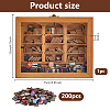 Wood Bookshelf with Acrylic Books Mini Model DJEW-WH0015-148-2