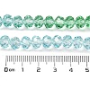 Transparent Painted Glass Beads Strands X1-DGLA-A034-T6mm-A16-3