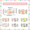 300Pcs 6 Colors Transparent Acrylic Beads TACR-PA0001-01-2