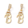 Eco-Friendly Brass Micro Pave Cubic Zirconia Pendants KK-K265-01G-B-1