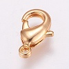 Brass Lobster Claw Clasps KK-G318-03G-1