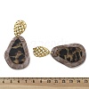 304 Stainless Steel Leopard Stud Earrings EJEW-Z084-14G-02-5