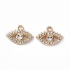 Alloy Rhinestone Pendants PALLOY-P287-06G-01-2