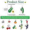 10Pcs 10 Styles Alloy Enamel Charms FIND-CJ0005-68-2