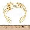 304 Stainless Steel Cuff Bangles BJEW-M082-02G-4