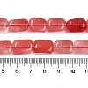 Cherry Quartz Glass Beads Strands G-M403-D02-01-5