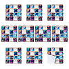 10 Sheets PVC Self Adhesive Mosaic Tile Stickers FIND-WH0145-99-1
