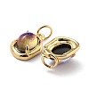 Eco-Friendly Brass Charms KK-H762-03G-3