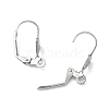 Tarnish Resistant 304 Stainless Steel Leverback Earring Findings X-STAS-E007-2-2