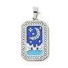 Ion Plating(IP) 304 Stainless Steel Pendants STAS-C101-08P-04-1