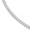 Rack Plating Brass Pave Clear Cubic Zirconia Round Ball Choker Necklaces NJEW-A031-02-02P-3