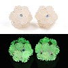 Acrylic Handmade Luminous Polymer Clay Rhinestone Beads CLAY-H003-06D-1