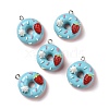 Opaque Resin Pendants RESI-G032-C06-1