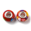 Bohemian Style Resin European Beads RESI-D069-01D-2