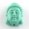 Dyed Buddha Head Synthetical Coral Beads CORA-R011-16J-1