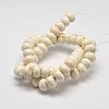 Rondelle Natural Magnesite Beads Strands G-M138-25-2