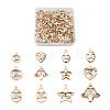 72Pcs 12 Style Alloy Pendants PALLOY-TA0002-28-1