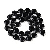 Natural Black Onyx(Dyed & Heated) Beads Strands G-C116-A73-01-4