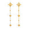 304 Stainless Steel Rhinestone Tassel Stud Earrings for Women PH6693-1-3