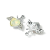 UV Plating Alloy Mixed Color Glass Rhinestone Pendants FIND-B039-08P-2