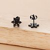 Christmas Snowflake 304 Stainless Steel Stud Earrings FS-WG2939F-03-2