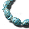Synthetic Turquoise Dyed Beads Strands G-E594-18-3