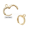 Brass Huggie Hoop Earring Findings X-KK-L179-04G-A-5