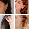 Yilisi 6Pairs 6 Styles Cubic Zirconia Hoop Earrings EJEW-YS0001-02-14