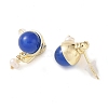 Natural Agate Dangle Earrings EJEW-L286-02G-2