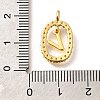 Brass Micro Pave Cubic Zirconia Pendants ZIRC-P123-01G-V01-3