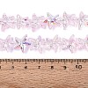 Electroplate Transparent Glass Beads Strands EGLA-Q136-01A-10-4