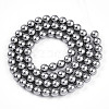 Baking Paint Pearlized Glass Pearl Bead Strands HY-N002-5mm-A01-3