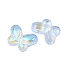 AB Color Plated Transparent Glass Beads GLAA-Z020-01C-2