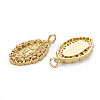 Brass Micro Pave Cubic Zirconia Pendants KK-Q252-068-NF-2