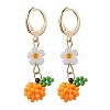 Glass Seed Beads Leverback Earrings EJEW-MZ00343-2