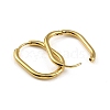 Ion Plating(IP) 304 Stainless Steel Oval Hoop Earrings EJEW-M218-02C-G-2