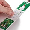 Christmas Rectangle with Word Merry Christmas Roll Stickers DIY-G061-11B-4